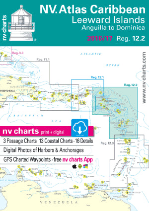 NV Charts Region 12.2 Leeward Island, Anguilla to Dominica Reg 2022/23
