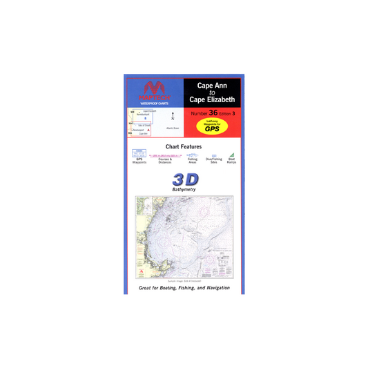 Cape Ann to Cape Elizabeth by Maptech WPC036 3E