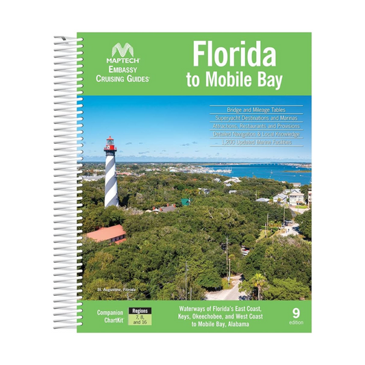 Embassy Florida to Mobile Bay Cruising Guide 9E by Maptech CGFL-09