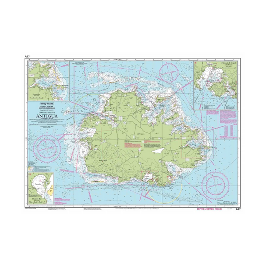 I-I A27 Antigua chart by Imray-Iolaire