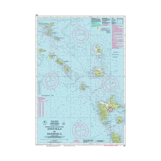 I-I A3 Anguilla to Guadeloupe Imray chart
