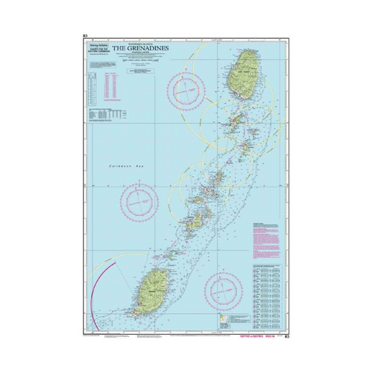 I-I B3 The Grenadines chart by Imray-Iolaire