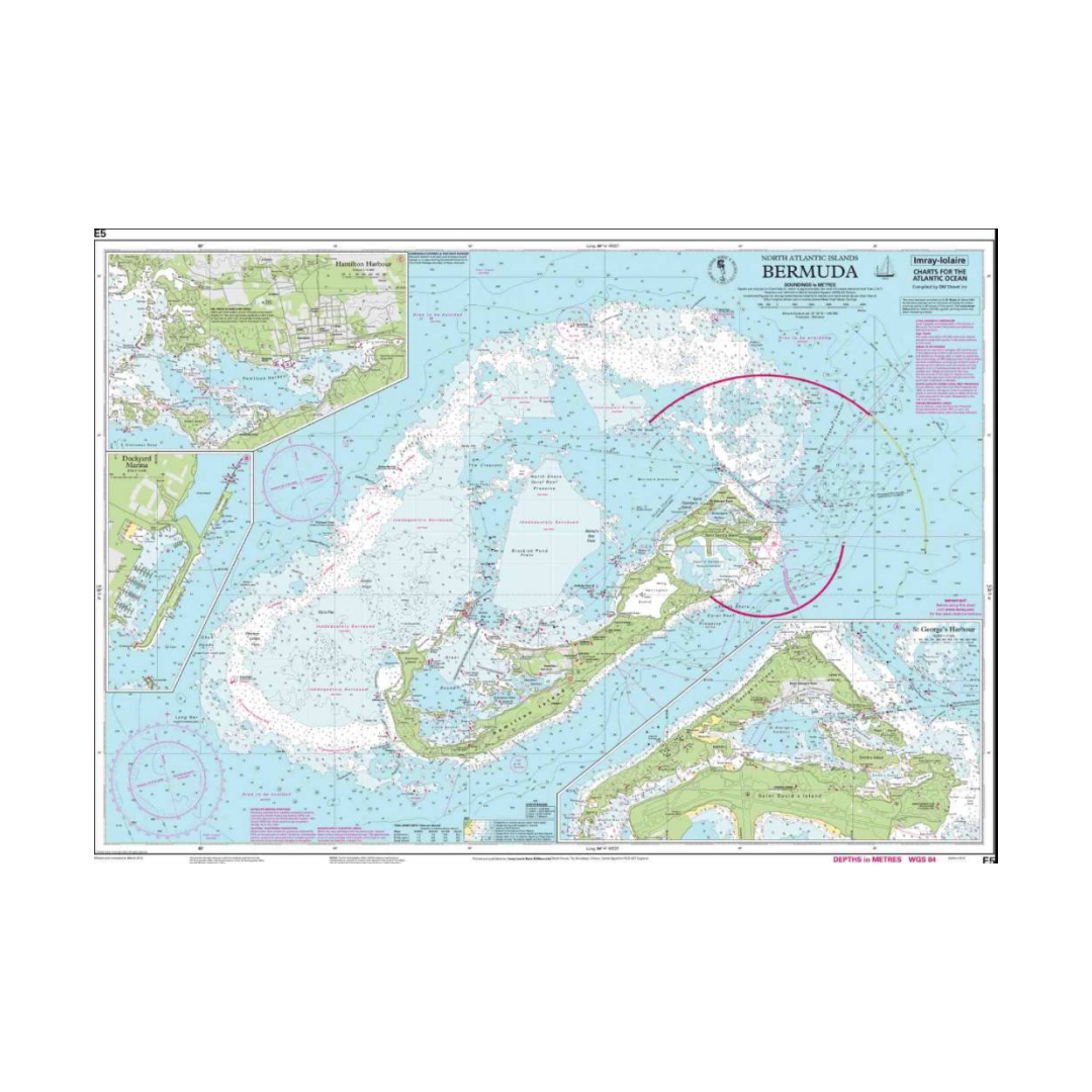 I-I E5 Bermuda Islands chart by Imray-Iolaire