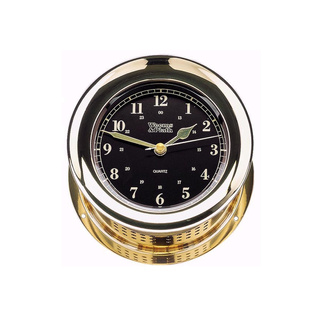 W&P Atlantis Premiere Quartz Clock (Black Dial)