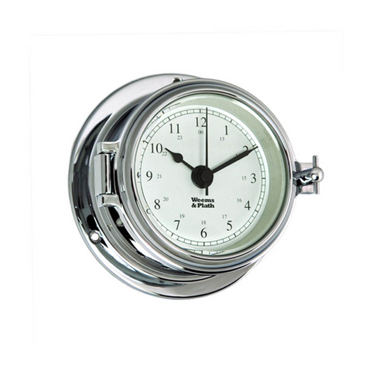 W&P Chrome Endurance II 105 Quartz Clock