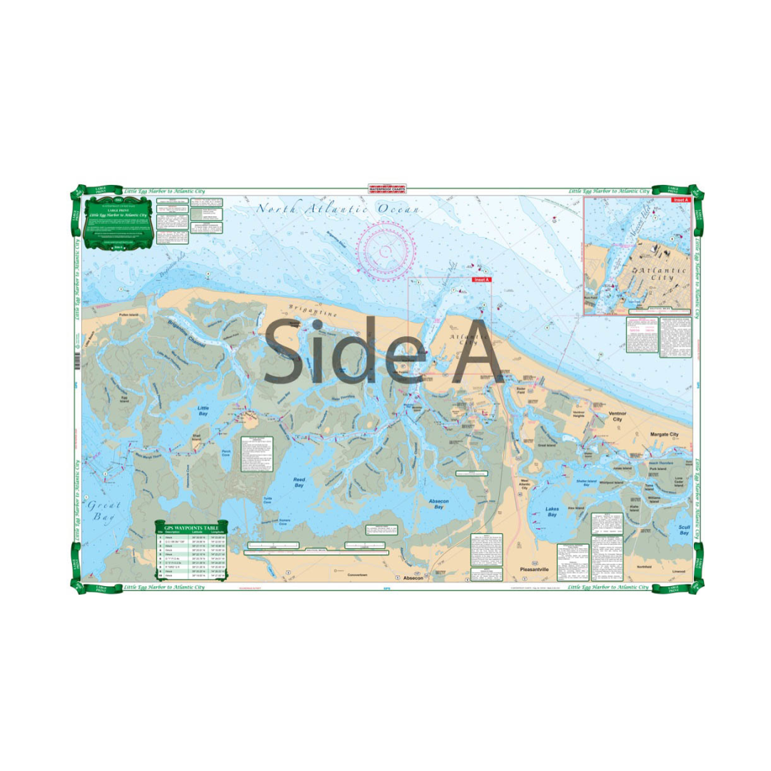 Waterproof Charts Little Egg Harbor to Atlantic CIty 156E