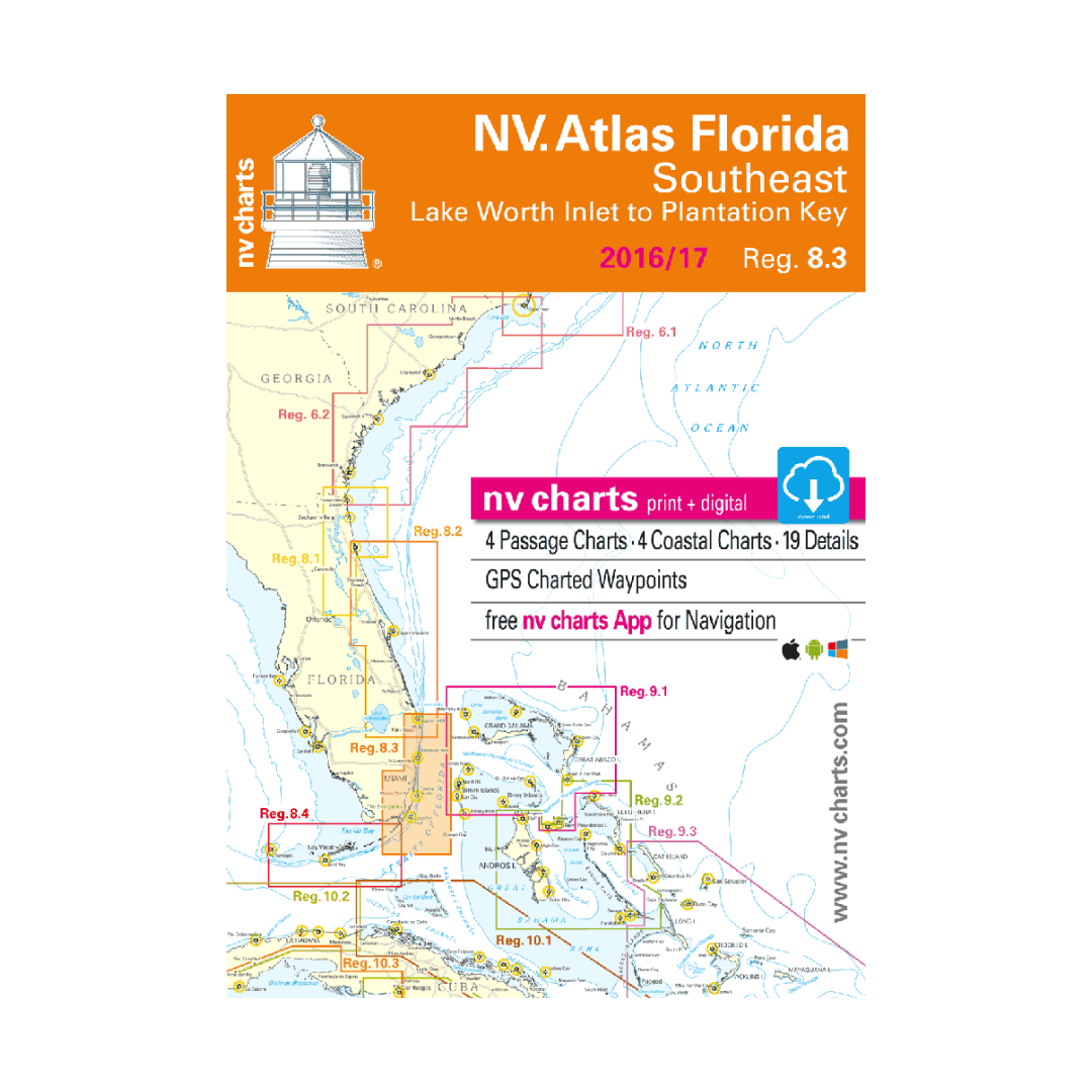 NV Atlas Florida 8.3 Southeast, Lake Worth Inlet to Plantation Key