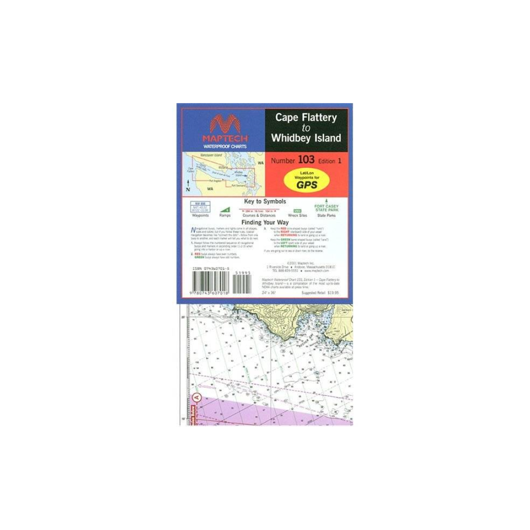 Cape Flattery to Whidbey Island Waterproof Chart by Maptech WPC103 2E