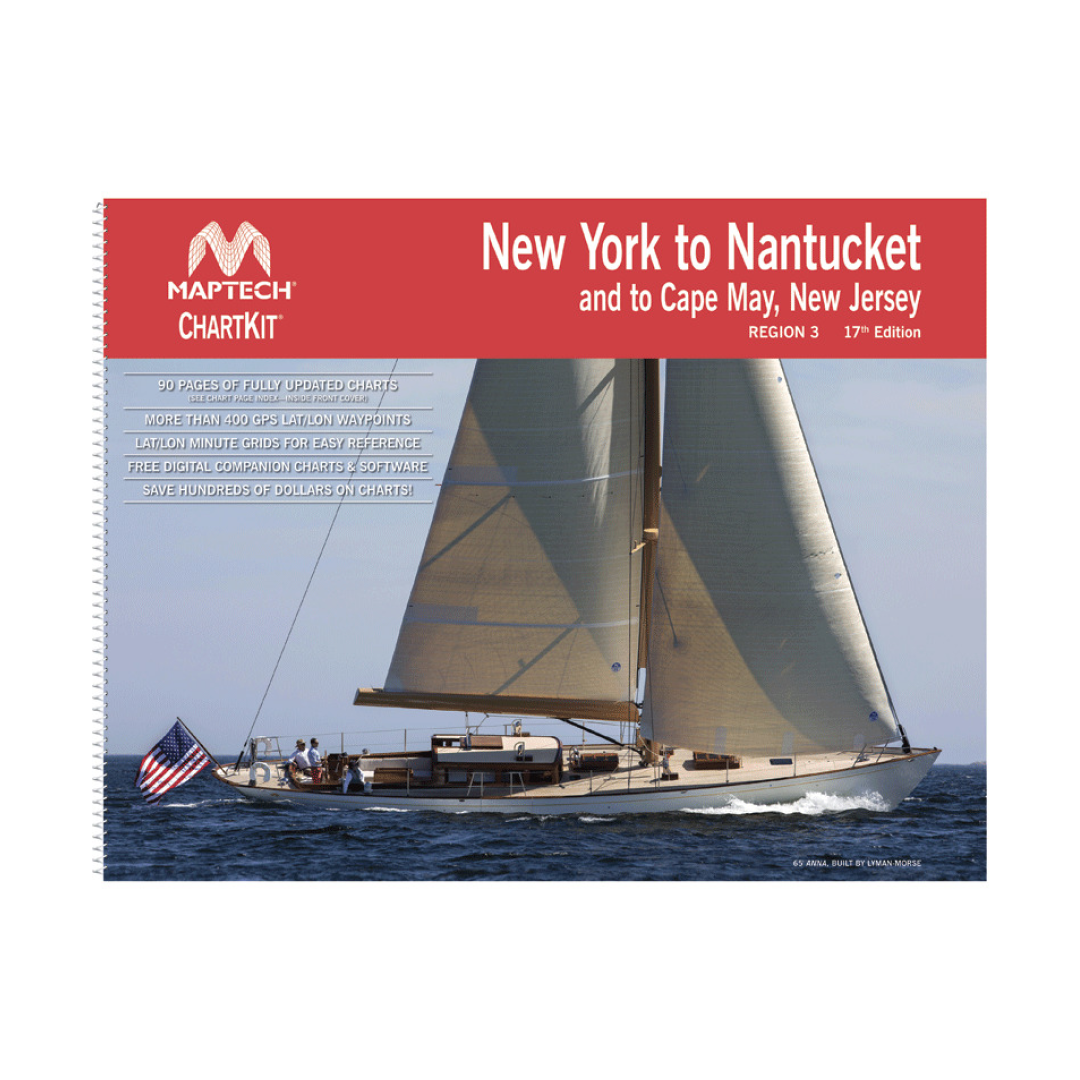 ChartKit 3 New York to Nantucket inc. Cape May, NJ 18E by Maptech