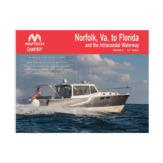 ChartKit 6 Norfolk, Va. to Florida and the Intracoastal Waterway by Maptech 14 ED.(OLD EDITION)