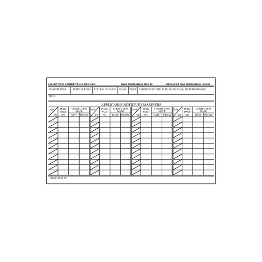 Chart Correction – Pilothouse Charts