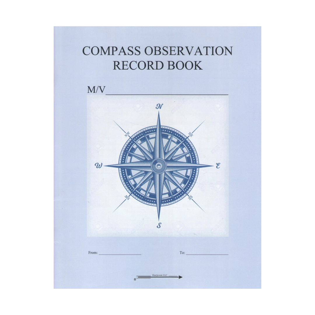 Compass Observation Record Book by Harpoon – Pilothouse Charts