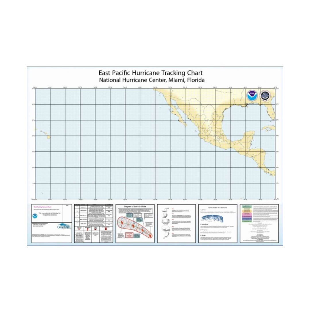 East Pacific Hurricane Tracking Chart by NOAA