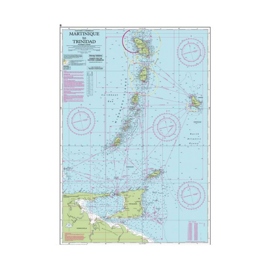 I-I B Martinique to Trinidad Passage Chart by Imray-Iolaire