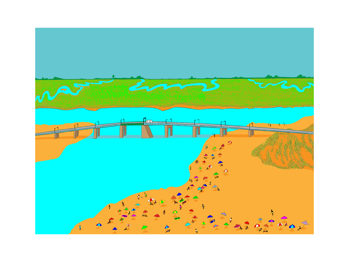 Townsends Inlet Bridge, Sea Isle City NJ - Print