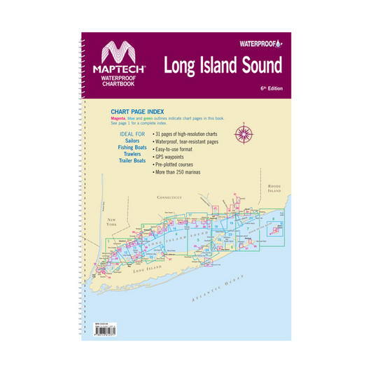 Long Island Sound Waterproof Chartbook 6E WPB0325-06