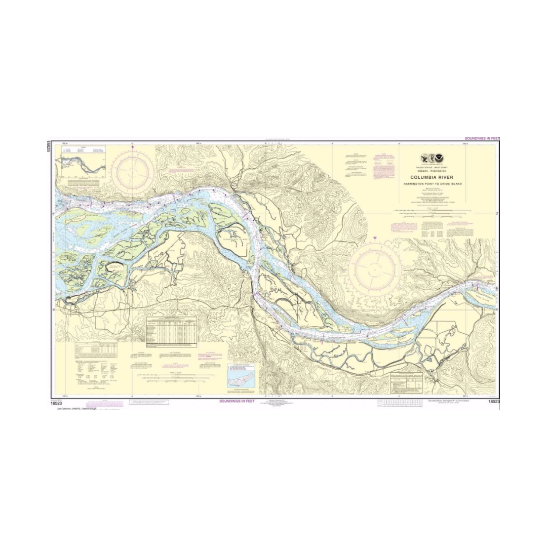 NOS 18523 OGF Columbia River - Harrington to Crims Island
