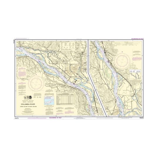 NOS 18524 OGF Columbia River - Crims Island to St Helens