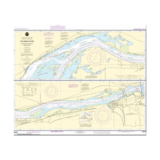 NOS 18539 OGF Columbia River - Blalock Islands to McNary Dam