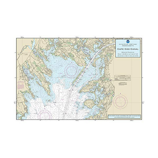 Nautical Placemat Cape Cod Bay 12"X18"