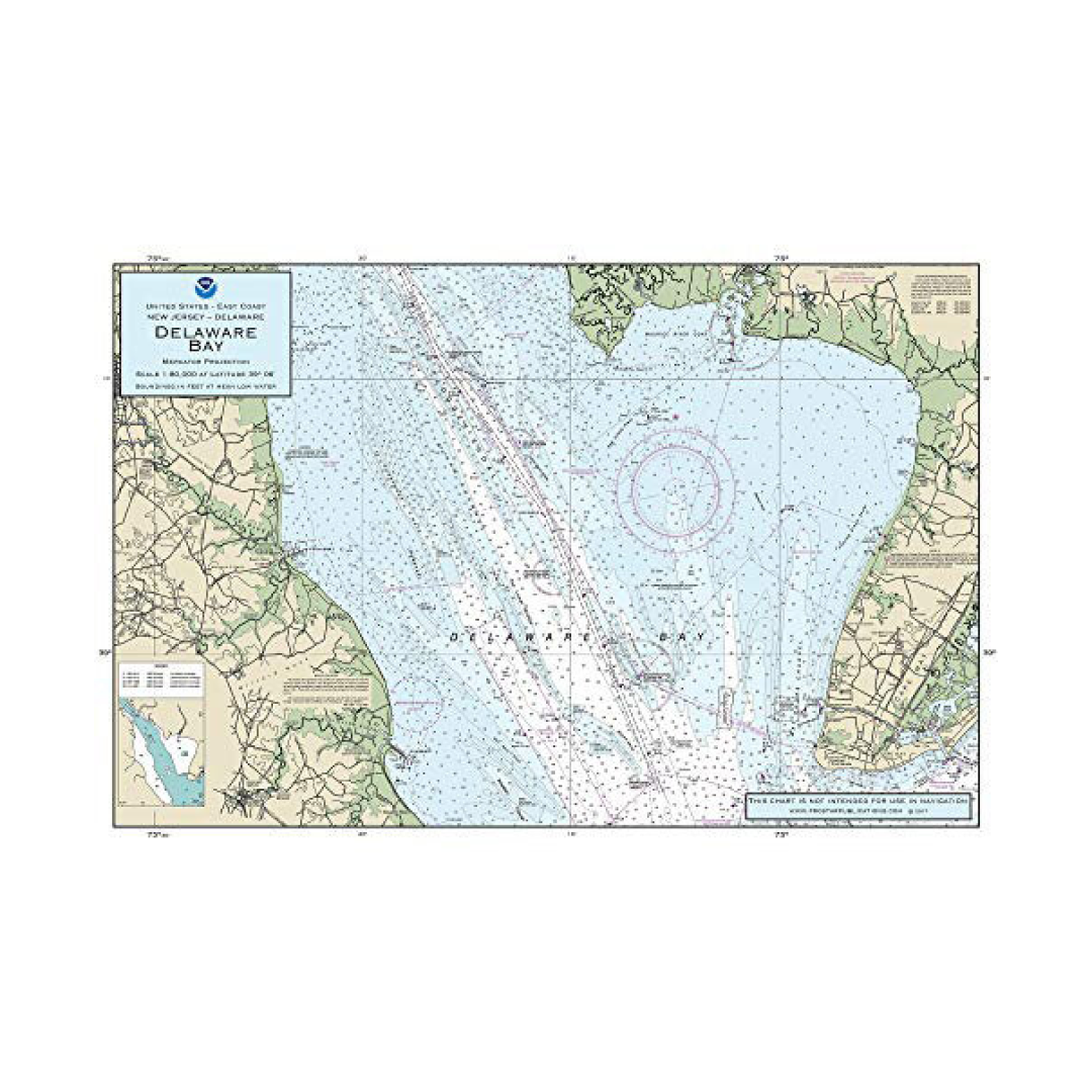Nautical Placemat Delaware Bay 12"x18"