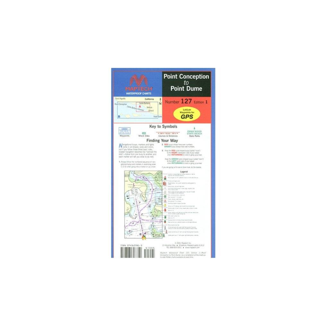 Point Conception to Point Dume Waterproof Chart by Maptech WPC127 ...