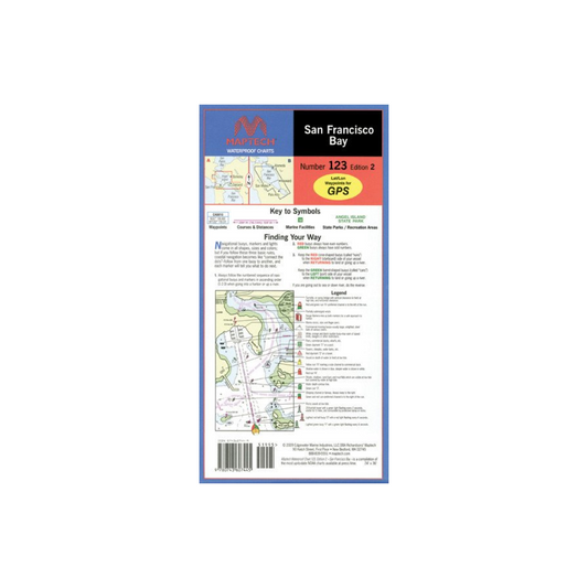 San Francisco Bay Waterproof Chart by Maptech WPC123 2E