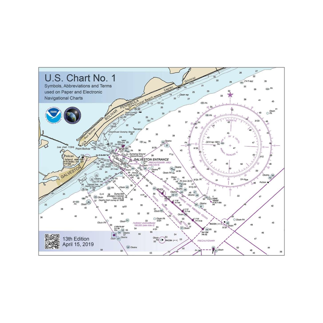 U.S. Chart No. 1: Symbols, Abbreviations and Terms used on Paper and Electronic Navigational Charts, 13E 2019